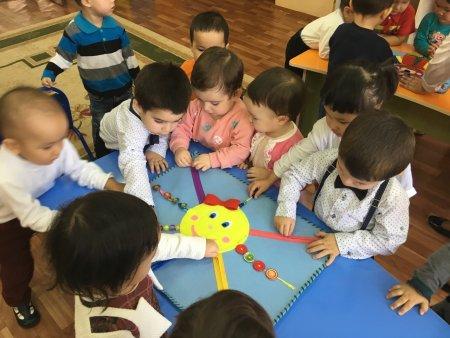 Күнделікті оқу қызметі. Тақырыбы: "Күнге қонаққа". Топ: "Ертөстік" І кіші. Тәрбиеші: Наримбетова Г.С.