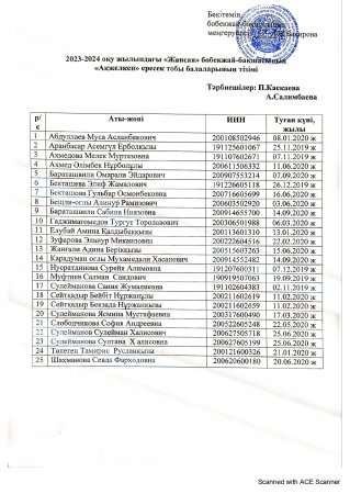 Ақжелкен  ересек тобы