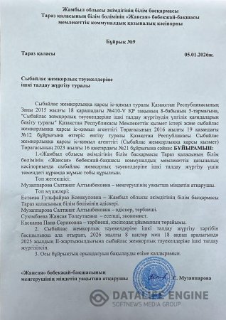 Сыбайлас жемқорлық тәуекелдеріне ішкі талдау жүргізу туралы